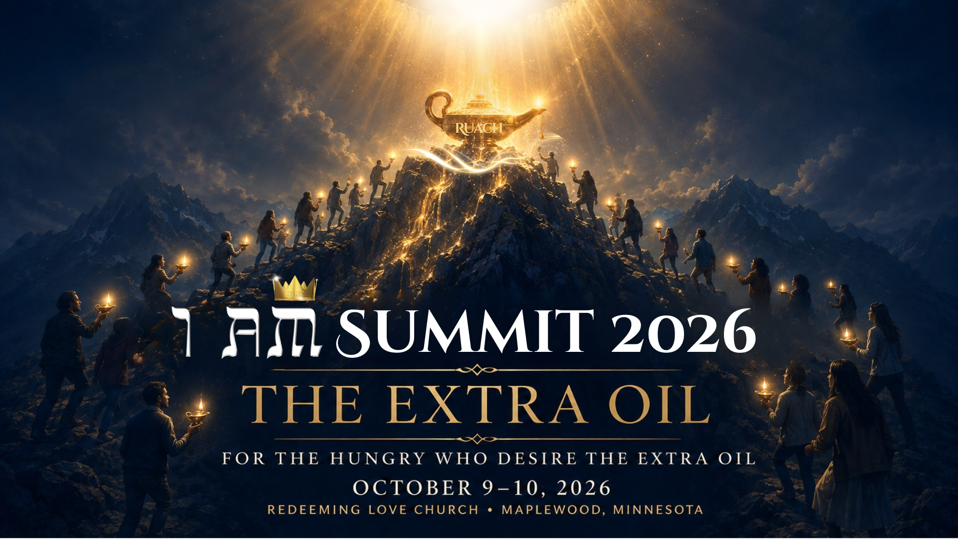 I AM Summit 2026: The Extra Oil, October 9–10, 2026, at Redeeming Love Church in Maplewood, Minnesota